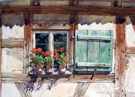 Ernst Grillhiesl作品：窗臺上的舊時光 -  rpnrmr.com