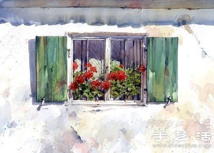 Ernst Grillhiesl作品：窗臺上的舊時光 -  rpnrmr.com