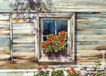 Ernst Grillhiesl作品：窗臺上的舊時光 -  rpnrmr.com