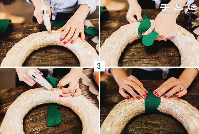歐美風(fēng)節(jié)日花環(huán)手工制作圖解教程 -  rpnrmr.com