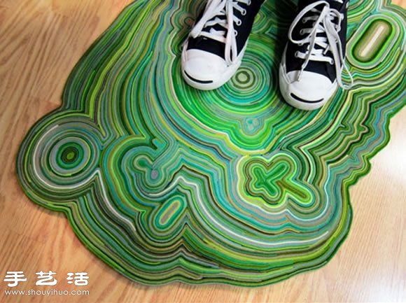 廢物利用小制作：用廢棄的碎布頭DIY腳墊 -  rpnrmr.com