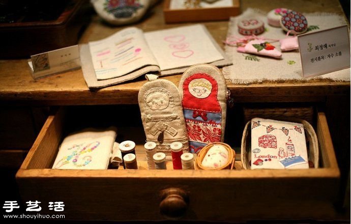 韓國風甜美手工布藝包包刺繡作品 -  rpnrmr.com