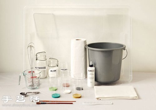 軋染工藝DIY手工制作帶大理石紋路的絲巾 -  rpnrmr.com