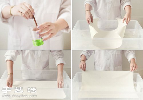 軋染工藝DIY手工制作帶大理石紋路的絲巾 -  rpnrmr.com