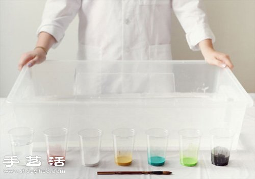 軋染工藝DIY手工制作帶大理石紋路的絲巾 -  rpnrmr.com