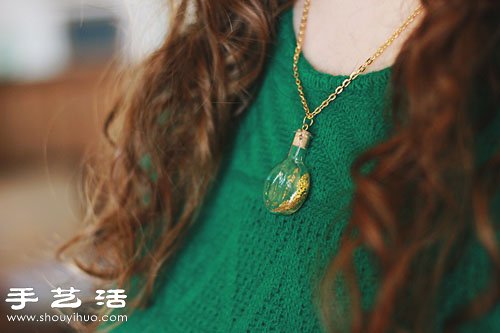 玻璃瓶+金屬鏈子 DIY制作帶許愿瓶項(xiàng)鏈 -  rpnrmr.com