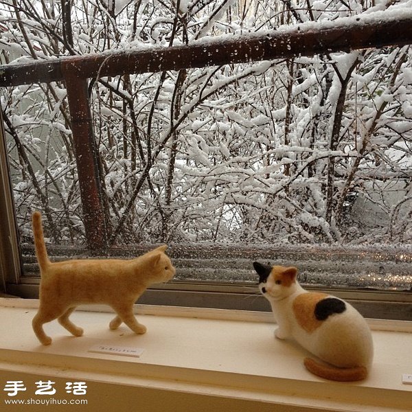 羊毛氈手工愛好者DIY制作的萌貓咪 -  rpnrmr.com