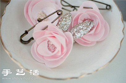 唯美紙花/花朵胸針手工制作圖解教程 -  rpnrmr.com