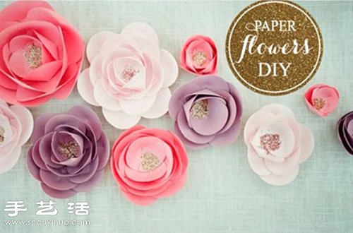 唯美紙花/花朵胸針手工制作圖解教程 -  rpnrmr.com
