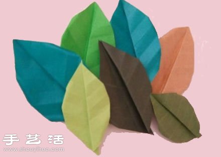 折紙樹(shù)葉的方法 葉片折紙圖解教程 -  rpnrmr.com