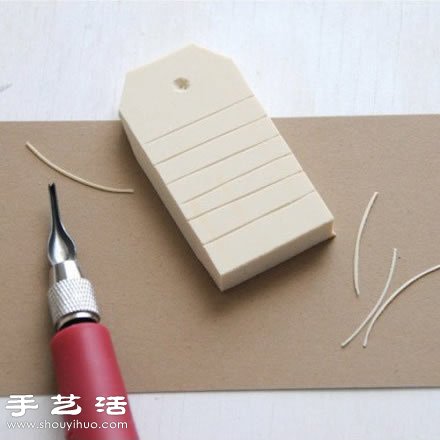 紙質(zhì)標簽+橡皮擦 DIY手工制作標簽印章 -  rpnrmr.com
