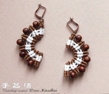 手工編織制作帶串珠民族風(fēng)耳環(huán)/掛件/掛飾 -  rpnrmr.com