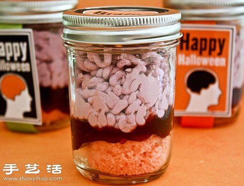 DIY萬圣節(jié)專用惡搞“大腦”蛋糕 -  rpnrmr.com