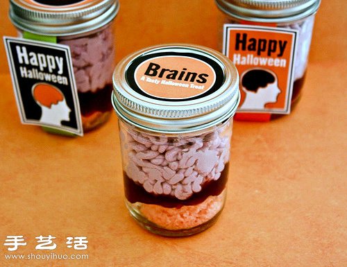 DIY萬圣節(jié)專用惡搞“大腦”蛋糕 -  rpnrmr.com