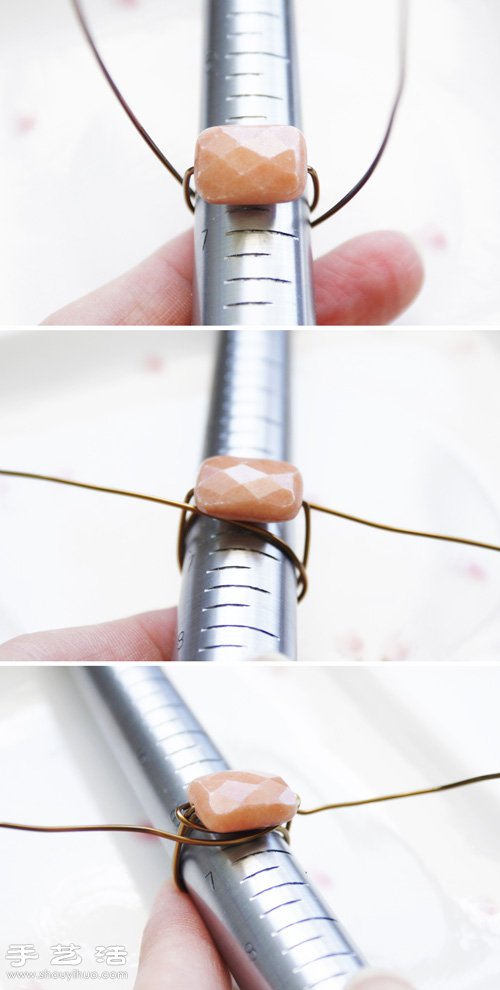 砂金石/寶石+銅絲/金屬絲 DIY制作精美戒指 -  rpnrmr.com
