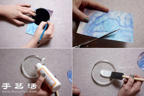 創(chuàng)意手工制作超美星云圖案鎮(zhèn)紙 -  rpnrmr.com