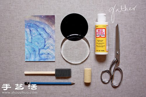 創(chuàng)意手工制作超美星云圖案鎮(zhèn)紙 -  rpnrmr.com
