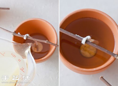 創(chuàng)意手工制作迷你盆栽蠟燭/燭臺 -  rpnrmr.com