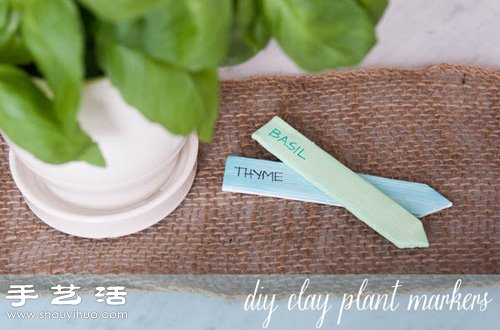 粘土手工制作 給盆栽DIY一款可愛的小標(biāo)簽 -  rpnrmr.com