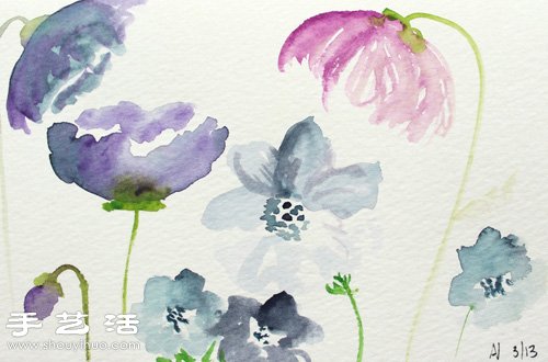 水彩畫教程：教你各種漂亮花卉的水彩畫法 -  rpnrmr.com