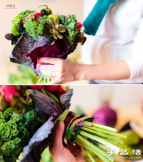 多肉植物DIY制作色彩亮麗手捧花 -  rpnrmr.com