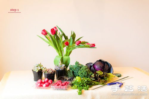 多肉植物DIY制作色彩亮麗手捧花 -  rpnrmr.com