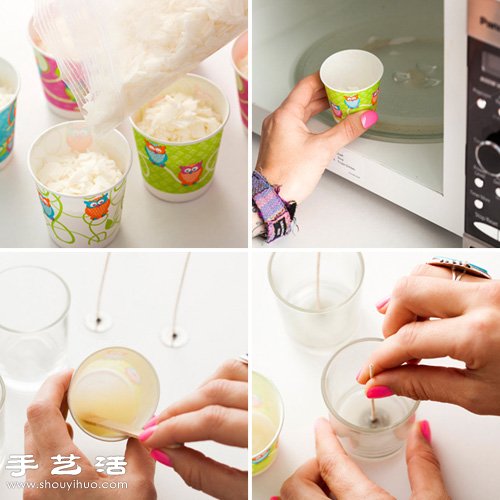 蠟筆+蠟 漂亮七彩蠟燭手工DIY教程 -  rpnrmr.com