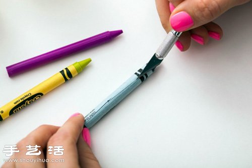 蠟筆+蠟 漂亮七彩蠟燭手工DIY教程 -  rpnrmr.com
