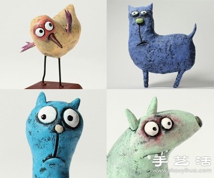 軟陶/粘土DIY制作的搞怪動(dòng)物 -  rpnrmr.com