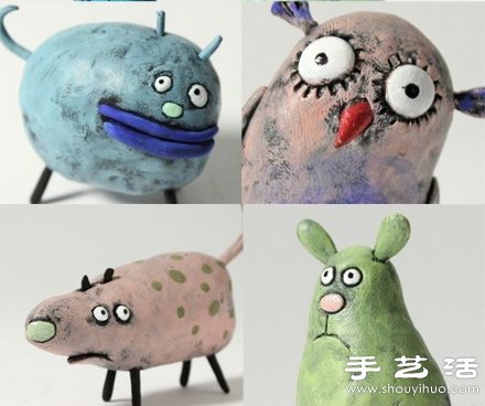軟陶/粘土DIY制作的搞怪動(dòng)物 -  rpnrmr.com