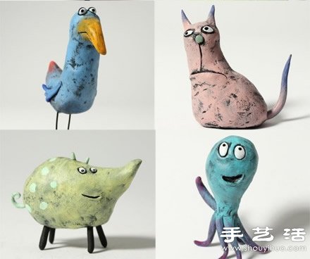 軟陶/粘土DIY制作的搞怪動(dòng)物 -  rpnrmr.com
