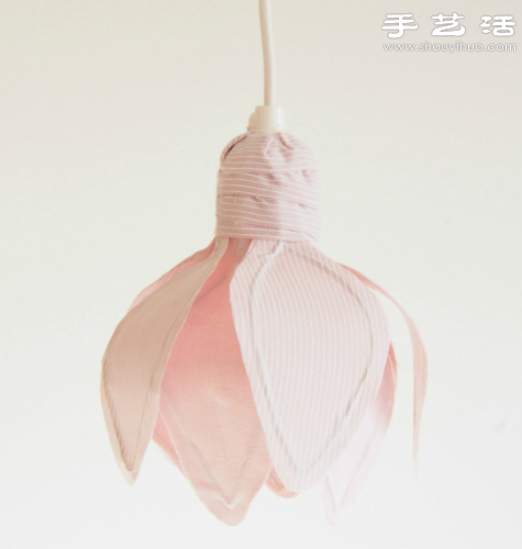 漂亮花瓣樣式布藝燈罩/燈具手工制作教程 -  rpnrmr.com