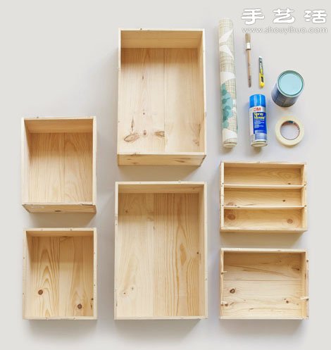 廢棄抽屜簡單改造 手工制作懸掛收納柜 -  rpnrmr.com
