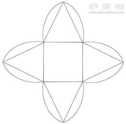 手工金字塔形狀糖果包裝盒制作圖解教程 -  rpnrmr.com