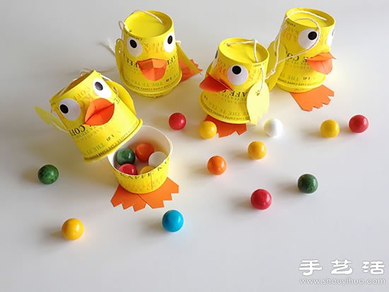 一次性紙杯手工制作可愛鴨子玩偶 -  rpnrmr.com