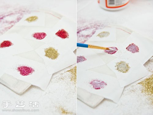舊物改造：收納袋創(chuàng)意DIY閃亮心形圖案 -  rpnrmr.com