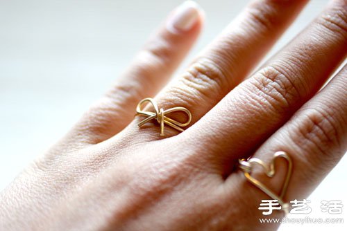 首飾銅線手工制作蝴蝶結(jié)戒指圖解教程 -  rpnrmr.com