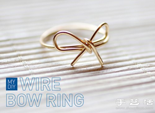 首飾銅線手工制作蝴蝶結(jié)戒指圖解教程 -  rpnrmr.com