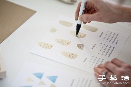 利用橡皮章原理手工DIY漂亮清新日歷 -  rpnrmr.com
