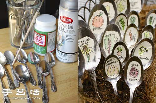 金屬勺子創(chuàng)意改造 DIY制作趣味盆栽 -  rpnrmr.com