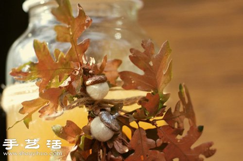 手工羊毛氈制作堅果(橡實)裝飾 -  rpnrmr.com