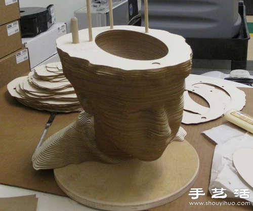 三維激光切割DIY頭像模型 -  rpnrmr.com