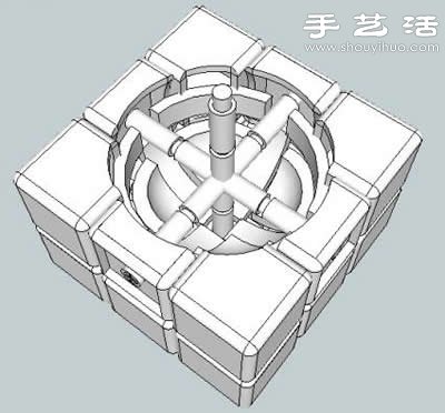魔方結(jié)構(gòu)三維立體模型圖 -  rpnrmr.com