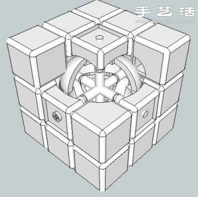 魔方結(jié)構(gòu)三維立體模型圖 -  rpnrmr.com