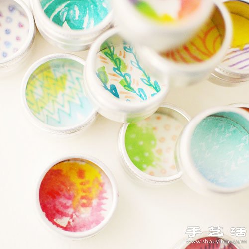 鐵盒創(chuàng)意改造 DIY夢幻般水彩圖案 -  rpnrmr.com