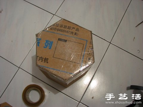 廢舊紙箱廢物利用 手工制作垃圾桶圖解 -  rpnrmr.com