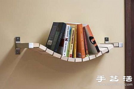 多余木地板廢物利用制作時(shí)尚創(chuàng)意書(shū)架 -  rpnrmr.com
