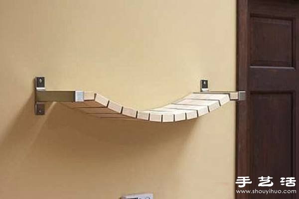 多余木地板廢物利用制作時(shí)尚創(chuàng)意書(shū)架 -  rpnrmr.com