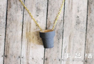 手工迷你盆栽項鏈制作方法圖集教程 -  rpnrmr.com