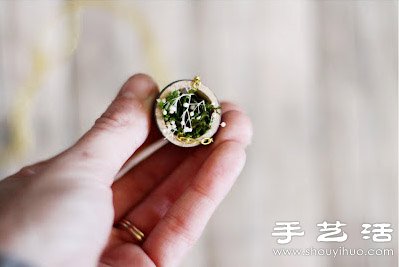 手工迷你盆栽項鏈制作方法圖集教程 -  rpnrmr.com